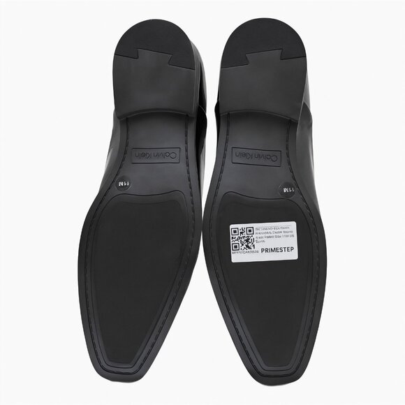 Calvin Klein Mens Cardiff Round Toe Dress Shoes Black Patent US 11M EU 44
